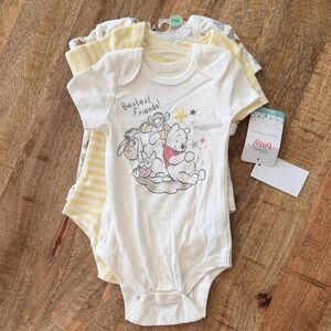 Disney Baby Winnie the Pooh Bodysuit Set of 3